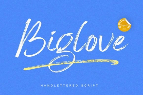 Big Love Font Review: A Handwritten Typeface for Web & Brand