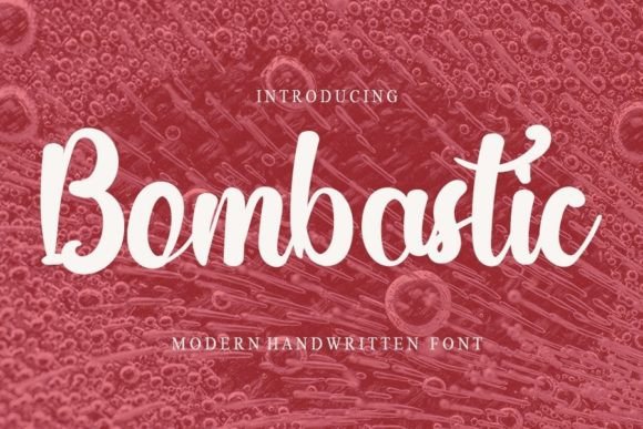 Bombastic Font: A Clean Handwritten Typeface for Branding