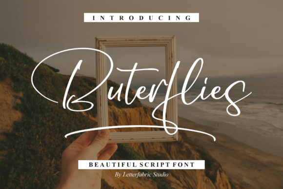 Elevate Your Brand with the Buterflies Typeface