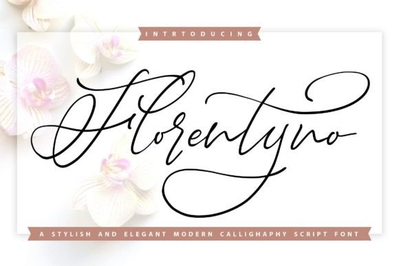 Florentyno: A Modern Script Typeface for Editorial Design