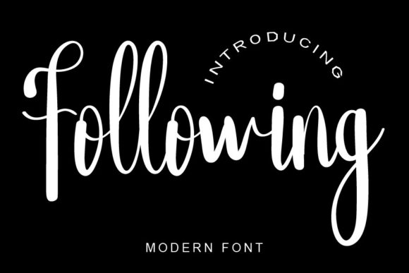 Following Font: A Fresh Typeface for Small Business Branding