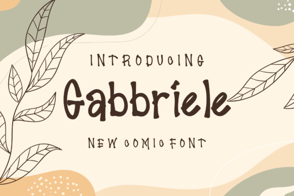 Gabbriele Font: A Handwritten Typeface for Small Business Branding