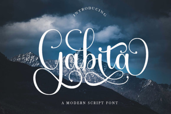 Gabita: A Romantic Script Typeface for Modern Web Design