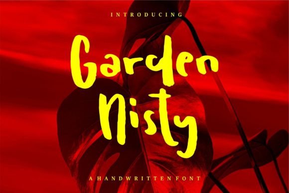 Garden Nisty: A Handwritten Font for Editorial Elegance