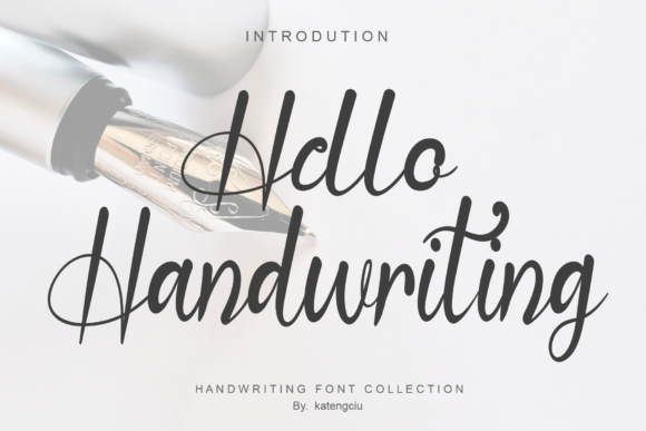 Hello Handwriting: A Flowing Typeface for Editorial Design
