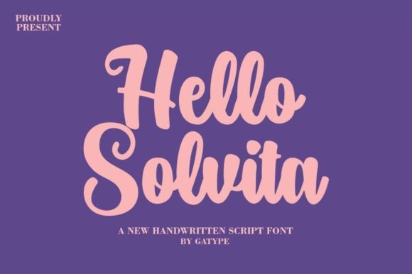 Hello Solvita: The Retro Script Font for Handmade Brands