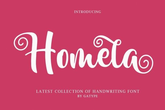 Homela: A Bold Script Typeface for Modern Editorial Design