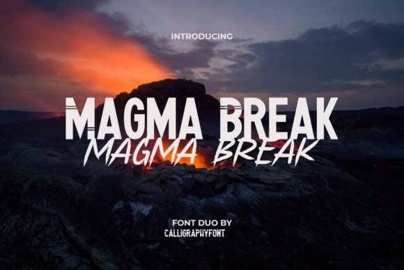 Magma Break: A Sporty Display Font for Bold Branding
