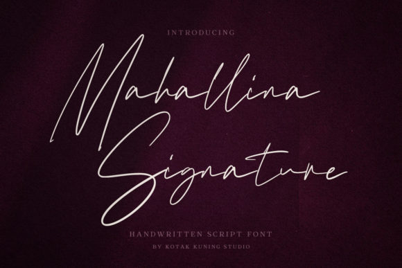 Mahallina: A Modern Script Font for Web Headers