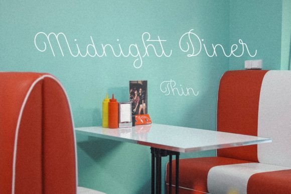 Midnight Diner Thin: A Typeface That Elevates Small Business Brands