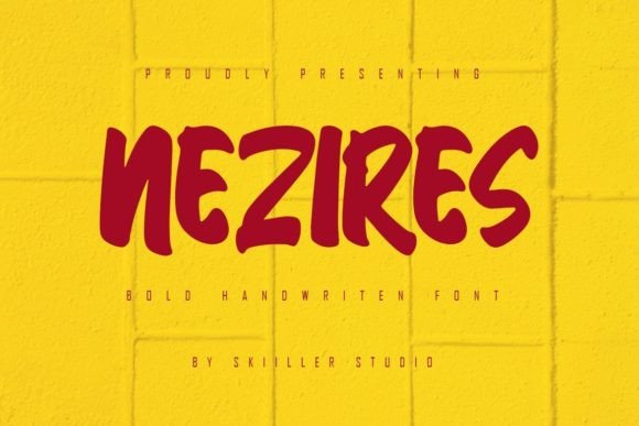 Nezires: A Handwritten Typeface for Editorial Warmth