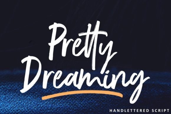 Pretty Dreaming: A Modern Script Typeface for Editorial Design