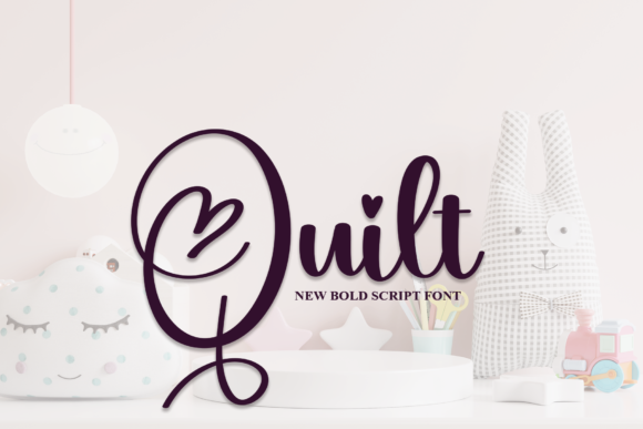 Quilt Font: A Heartfelt Typeface for Romantic Branding