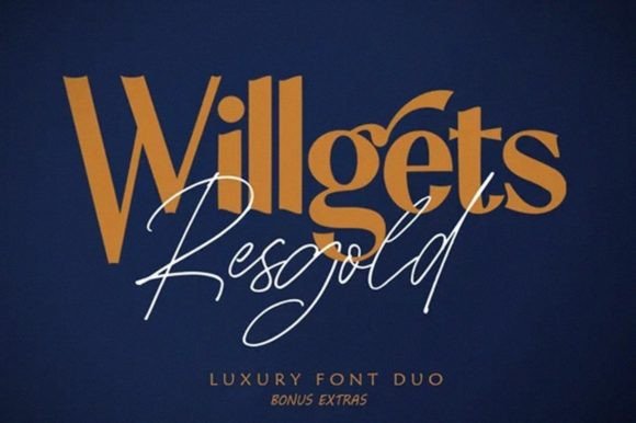 Resgold Willgets: The Premium Font Duo for Scroll-Stopping Designs