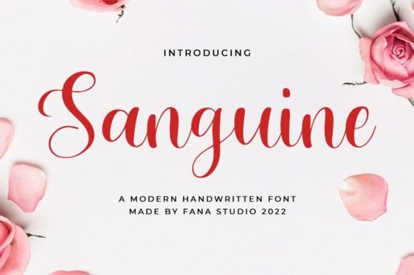 Sanguine: A Stylish Script Font for Modern Branding