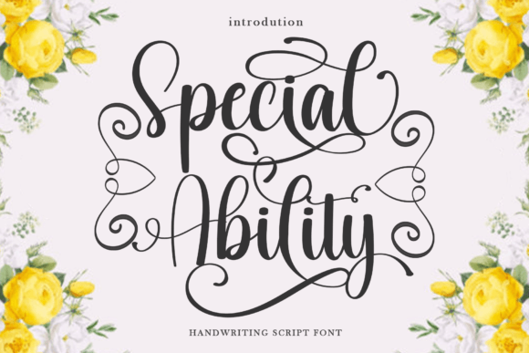 Special Ability: A Handwritten Font for Stronger Branding