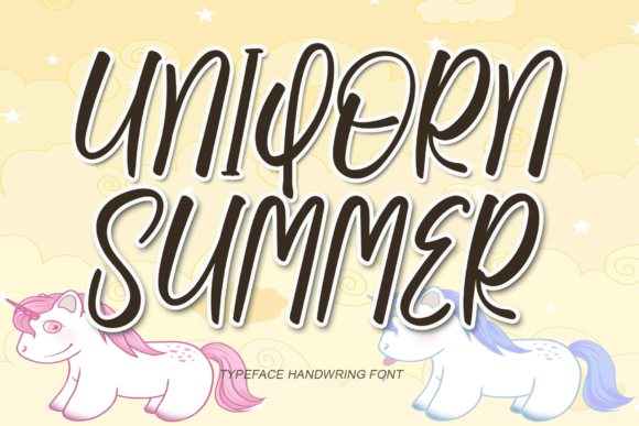 Uniqorn Summer: A Handwritten Font for Warm Brand Identity
